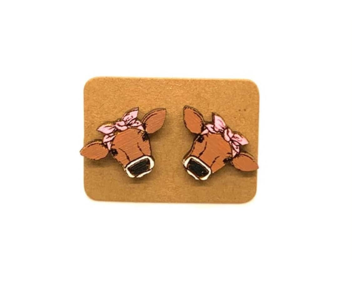 Jersey cow bow studs