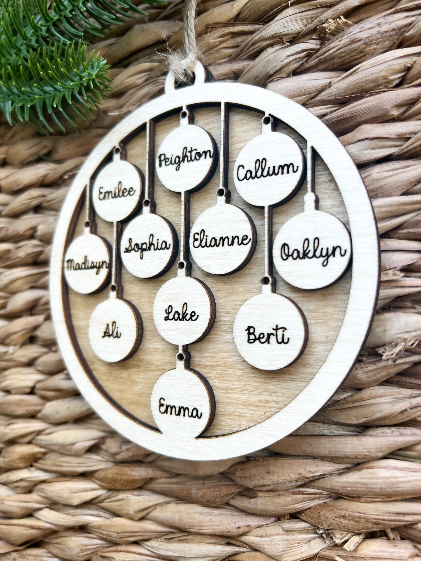 Family Bulb Ornaments