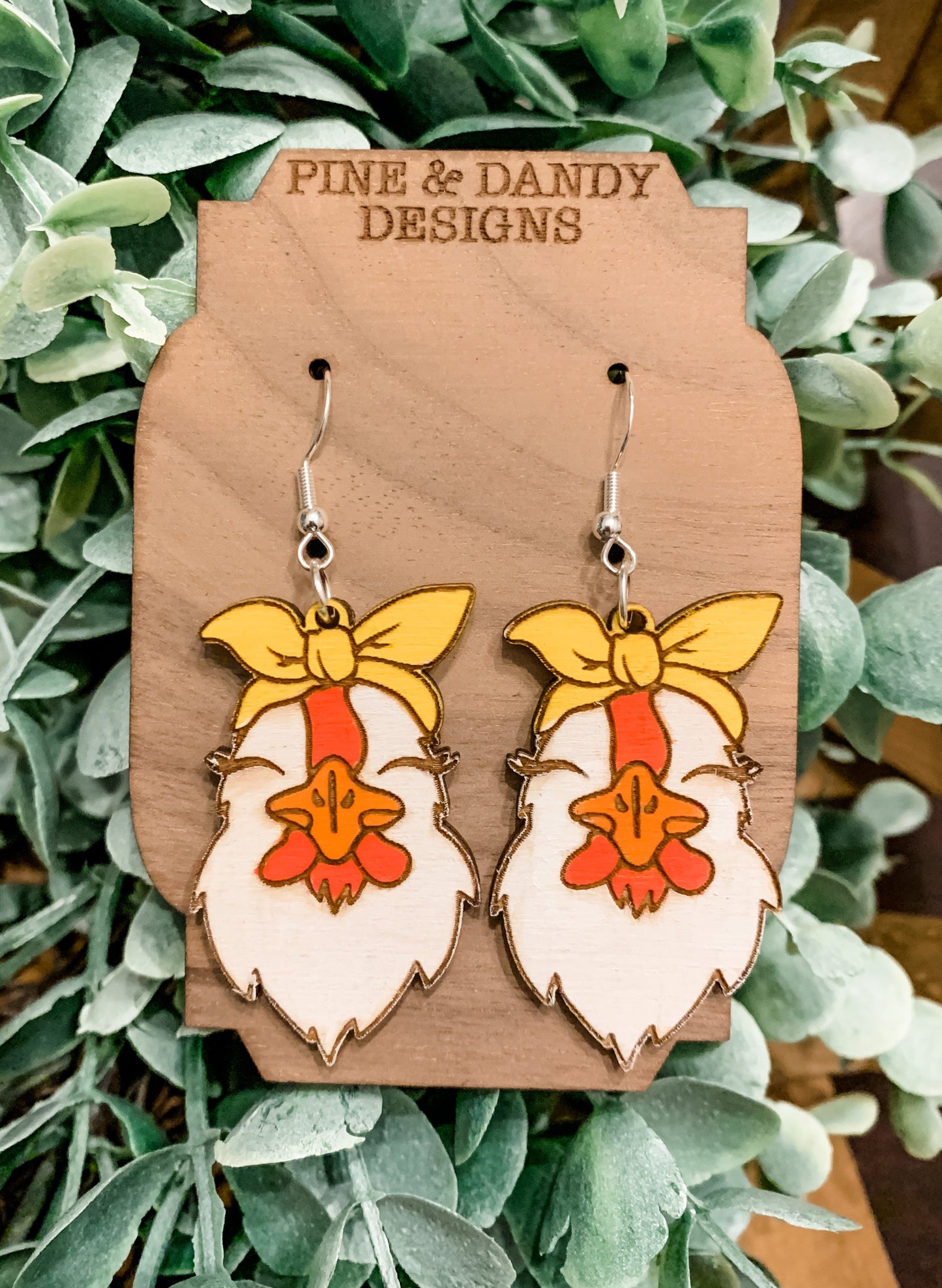 Chicken Earrings