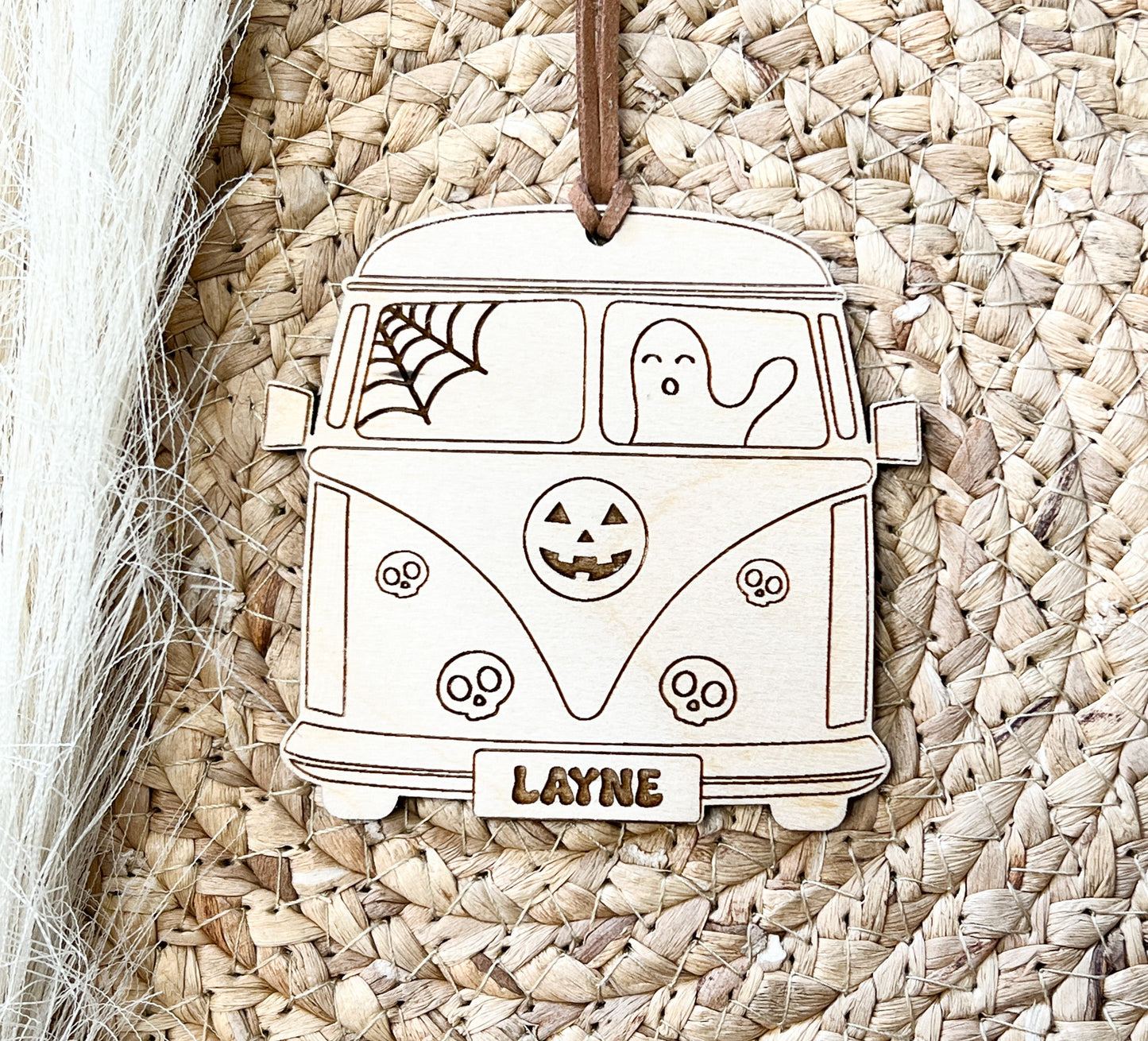 Retro Halloween Bag Tag