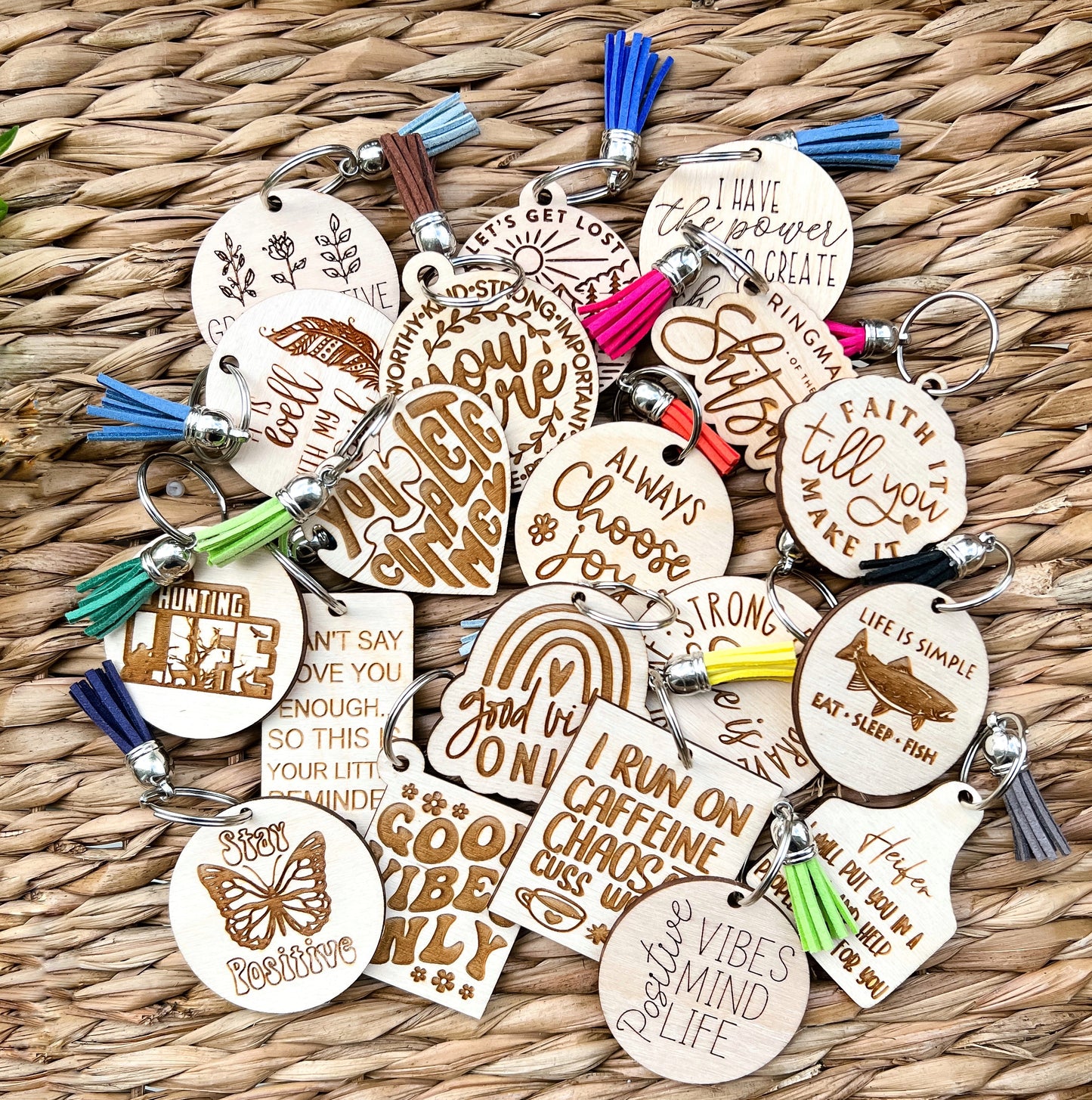 Grab bag keychains SET OF 10