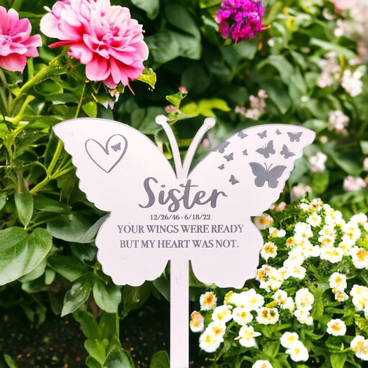 Acrylic Memorial garden stake