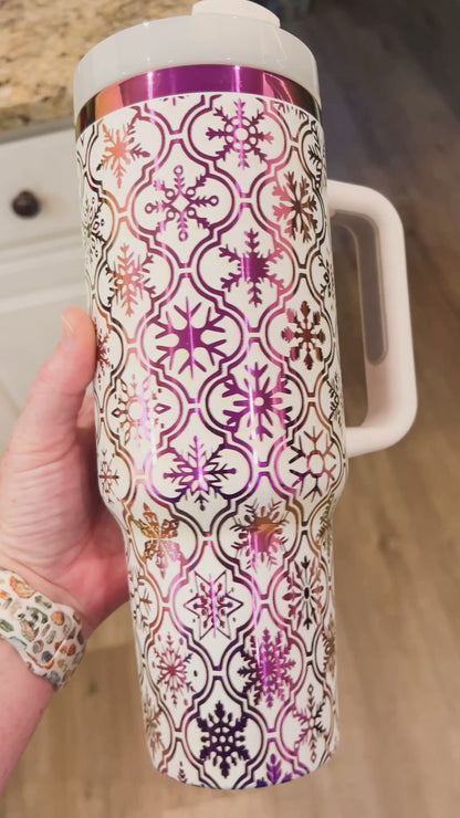 Snowflake Engraved Cup